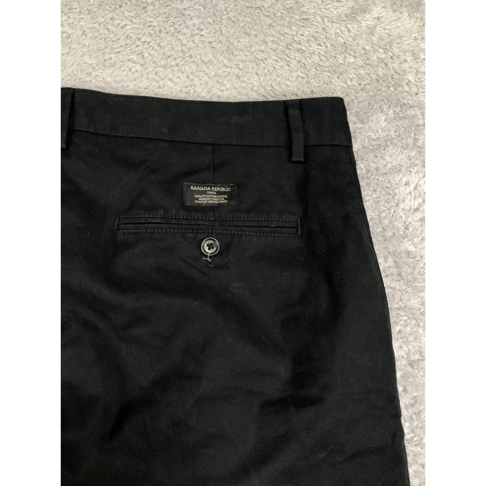 Banana Republic Pants Men's 36x30 (Tag 34x30) Fulton Chino Black